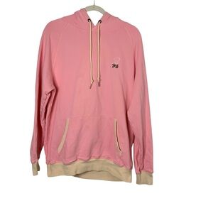 Barstool Golf Women’s Large Pink/Beige Contrast Floral Kangaroo Pocket Hoodie